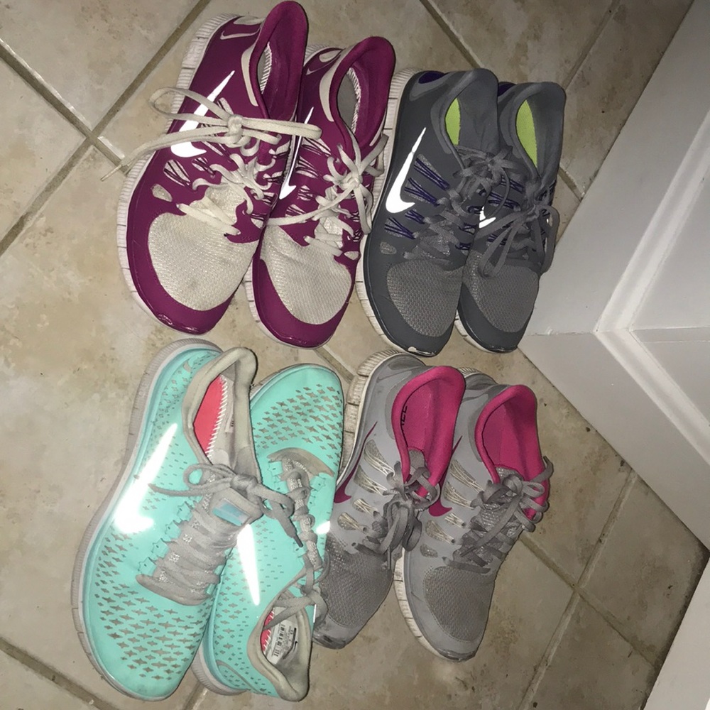 4 Pairs of Nike Free Runs